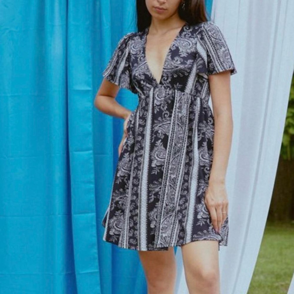 Urban Outfitters V-Neck Mini Dress